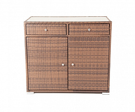 Мальта тумба плетеная из искусственного ротанга, цвет коричневый