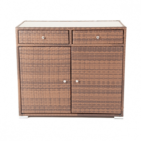 Мальта тумба плетеная из искусственного ротанга, цвет коричневый фото 3