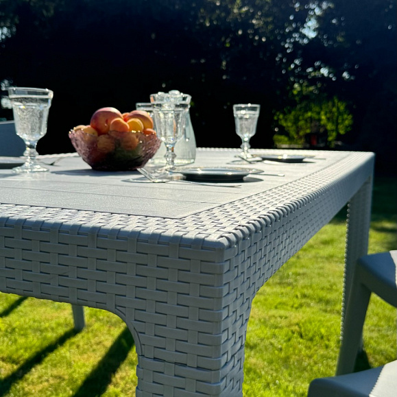 Обеденный стол July Royal Family из пластика, цвет светло-серый фото 2