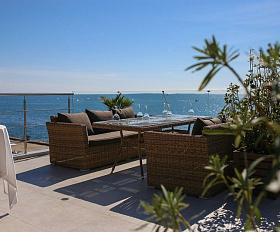 Диван трехместный Капучино 4SIS из искусственного ротанга, цвет коричневый