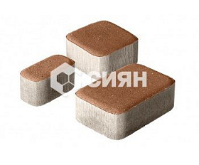 Тротуарная плитка Сиян Классико П17-6 60 мм Персик