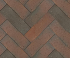 Тротуарная клинкерная брусчатка ЛСР Ноттингем Лонг 250х80х50 мм, красный флешинг