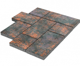 Тротуарная плитка Stellard Мозаика XL 60 мм Браун