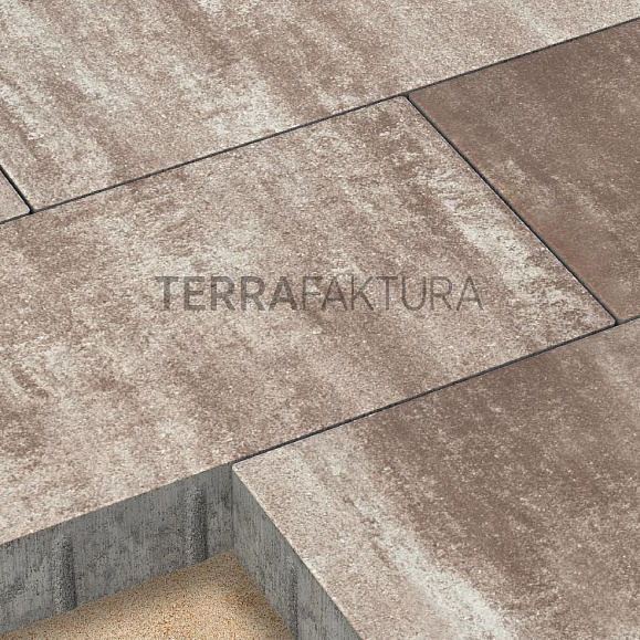 Тротуарная плитка Terrafaktura Урбан 600x300x80 мм Мокрый известняк фото 3