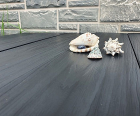 Террасная доска ПРАКТИК КОЭКСТРУЗИЯ Мультиколор 4000 или 3000х147х24 мм, цвет Чёрная жемчужина