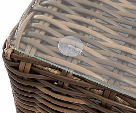 Палермо журнальный столик из искусственного ротанга, цвет соломенный