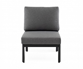 Париж модуль диванный алюминиевый центральный, цвет серый