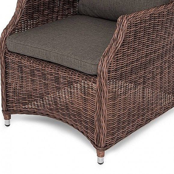 Плетеный Неаполь 4SIS стул из искусственного ротанга, цвет коричневый фото 2