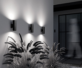 Настенный светильник (бра) Bowery Maytoni O583WL-02B цвет Черный