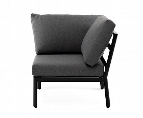 Париж модуль диванный алюминиевый угловой, цвет серый