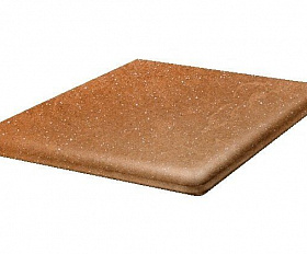 Клинкерная угловая ступень флорентинер Stroeher Keraplatte Roccia 839 ferro, 345x345x12 мм