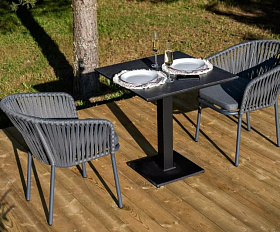 Обеденная Каффе 4SIS группа на 2 персоны, цвет серый гранит