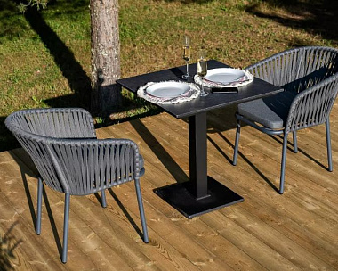 Обеденная Каффе 4SIS группа на 2 персоны, цвет серый гранит