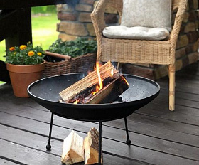 Костровая чаша чугунная Concretika Premium C60, толщина 7 мм