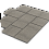 Тротуарная плитка Stellard Мозаика XL 60 мм Белый мрамор