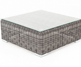 Лунго журнальный столик плетеный, цвет графит