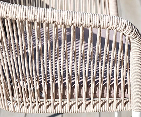 Обеденная группа Диего 4SIS из роупа (веревки), цвет бежевый