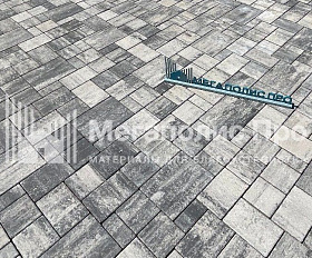 Тротуарная плитка 342 Механический завод Бавария ColorMix 60мм Арктика