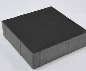 Тротуарная плитка Лидер 40 Квадрат 200х200х60 мм Черный