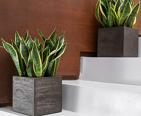 Кашпо Concretika Cylinder D40 H40 Brezent Grey