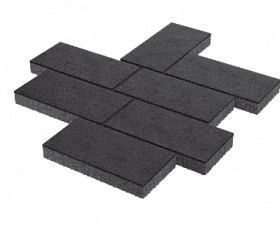 Тротуарная плитка Stellard Патио 80 мм Черный