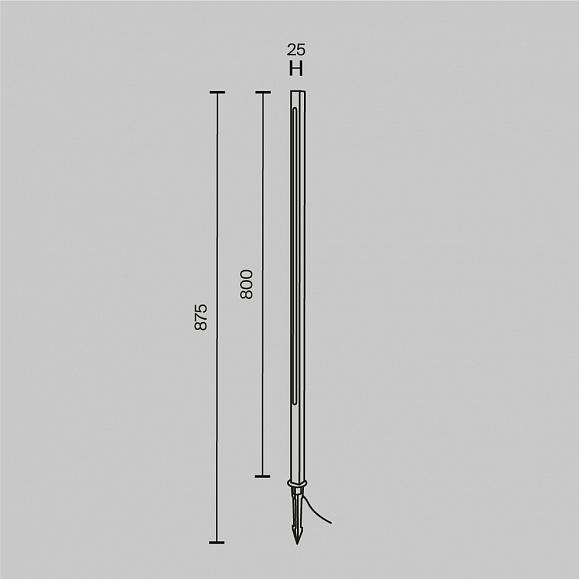 Ландшафтный светильник Pole Maytoni O440FL-L12GF3K цвет Графит фото 6
