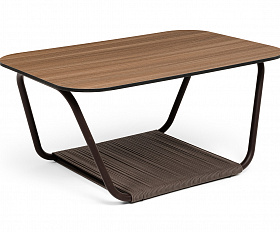 Гранада журнальный стол 90х60см из HPL, цвет дуб