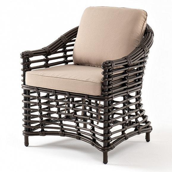 Блисс кресло из искусственного ротанга, цвет бронзовый фото 1