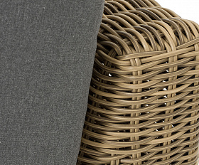 Капри модуль диванный прямой с подушками, цвет соломенный