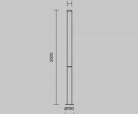 Садово-парковый светильник Ginza Maytoni O041FL-L100B3K цвет Черный