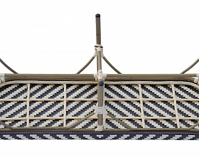 Кабри диван двухместный из искусственного ротанга, цвет бежево-коричневый