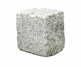 Брусчатка гранитная 100x100x80 мм пилено-колотая Мансуровское месторождение Француженка