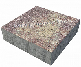 Тротуарная плитка Фабрика Готика Квадрат 300х300х60 мм Сансет FINERRO