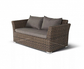Лаунж-зона Капучино Дабл 4SIS из искусственного ротанга, цвет коричневый