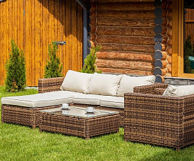 Комплект мебели Grand Vicky Royal Family из искусственного ротанга, цвет коричневый