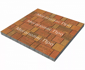 Тротуарная плитка Выбор Старый город Листопад А.1.Фсм.4 40 мм. Арабская ночь Гранит