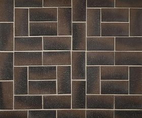 Клинкерная брусчатка ЛСР Гамбург бордо 200х100х50 мм, коричневый