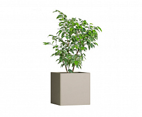Кашпо Concretika Qadro 40x40x40 Dune