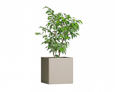 Кашпо Concretika Qadro 40x40x40 Dune
