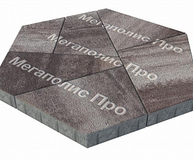 Тротуарная плитка Выбор Оригами Б.4.Фсм.8 80 мм Листопад Гранит Хаски