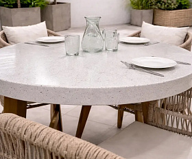 Обеденный комплект Eleonora Royal Family из натурального дерева на 4 персоны