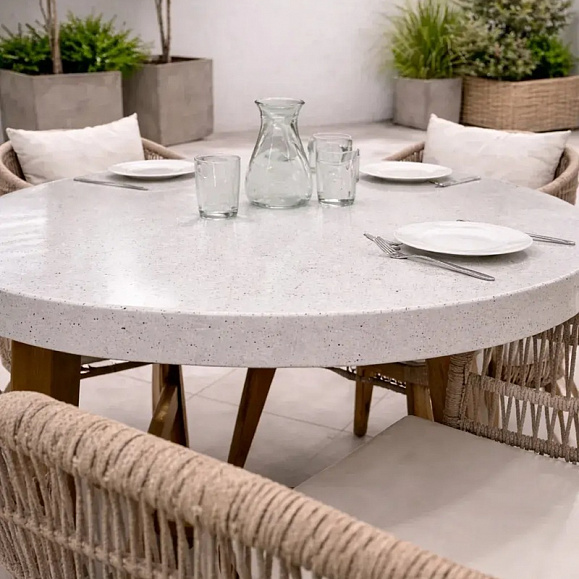 Обеденный комплект Eleonora Royal Family из натурального дерева на 4 персоны фото 3