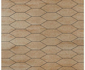 Тротуарная плитка Выбор Скошенный шестиугольник Б.1.ШГ.6 60 мм Искусственный камень Степняк