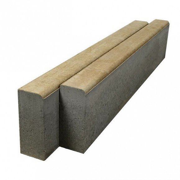 Бордюр садовый Braer 1000х200х80 Миндаль фото 1