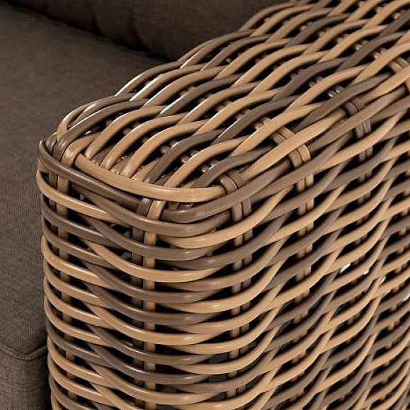 Кресло Палермо 4SIS из искусственного ротанга, цвет соломенный фото 2