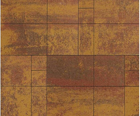 Тротуарная плитка Выбор Грандо Б.9.Фсм.6 60 мм Листопад Сахара