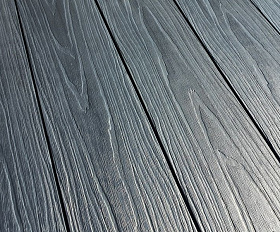 Террасная доска ПРАКТИК КОЭКСТРУЗИЯ Мультиколор 4000 или 3000х147х24 мм, цвет Чёрная жемчужина