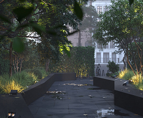 Ландшафтный светильник Spot Maytoni O486FL-L10GF3K цвет Графит