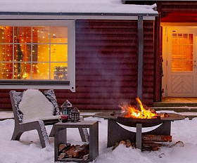 Дровница бетонная Concretika 45 см