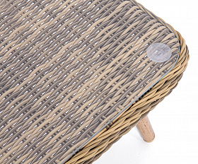 Прованс столик журнальный из ротанга, цвет соломенный